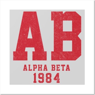 AB Alpha Beta 1984 - vintage fraternity Revenge of the Nerds Posters and Art